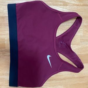 Dri-Fit maroon Nike sports bra.